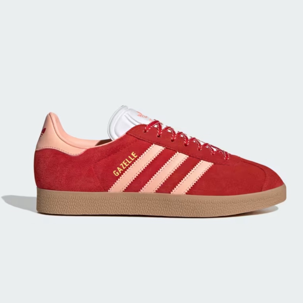 adidas Gazelle Red and Pink Sneakers